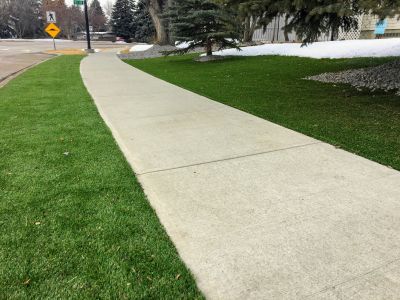 Cement Walkway Installation