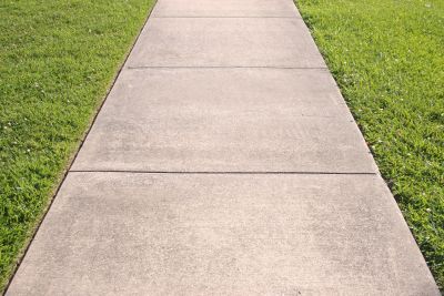 Cement Walkway Installation